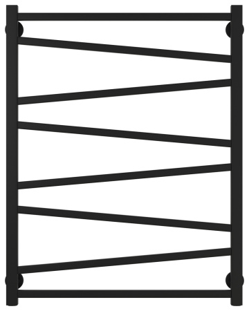 Полотенцесушитель Водяной Сунержа Сирокко (80х60) Матовый Черный 31-0253-8060