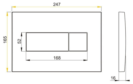 Клавиша смыва Alcaplast M1475-AEZ111