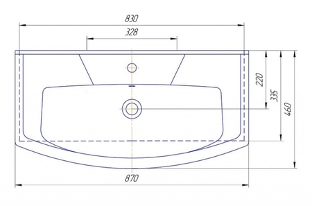Раковина Kirovit Элеганс 850