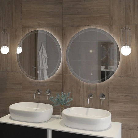 Зеркало (60х60,7) Cezares CZR-SPC-ECO-600-LED-TCH