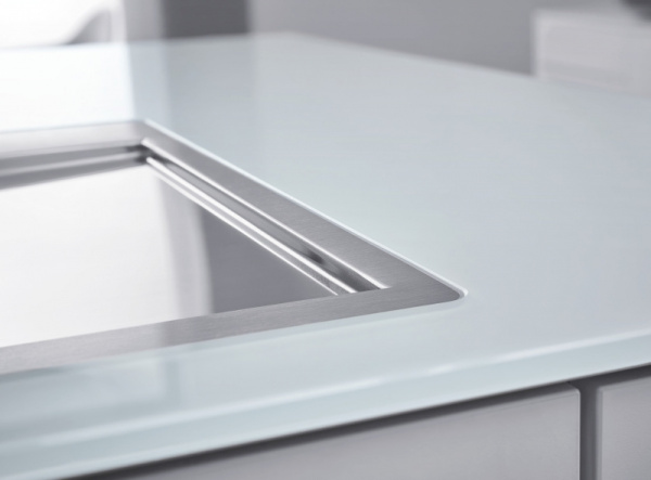 Кухонная мойка из нержавеющей стали с корзинчатым вентилем, расположение основной чаши слева, Grohe K1000 31581 SD0 (31581SD0)