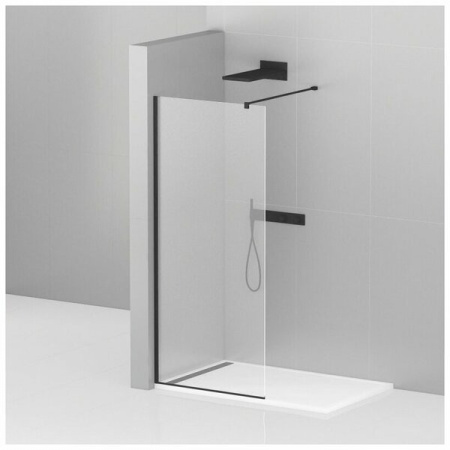 Душевая перегородка 120 см CEZARES LIBERTA LIBERTA-L-1-120-C-NERO