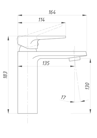 Смеситель для раковины  ПСМ-Профсан Серия-400 PSM-400-5