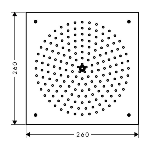 Верхний душ Hansgrohe Raindance Air 26472000