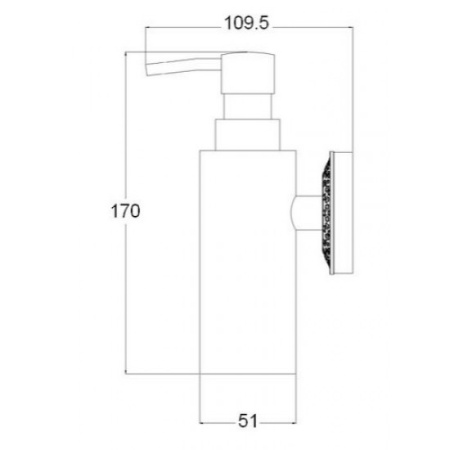 Дозатор мыла, серебро Zorg AZR 16 SL