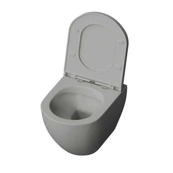 Унитаз подвесной безободковый Grossman Color GR-4455GMS с сиденьем микролифт