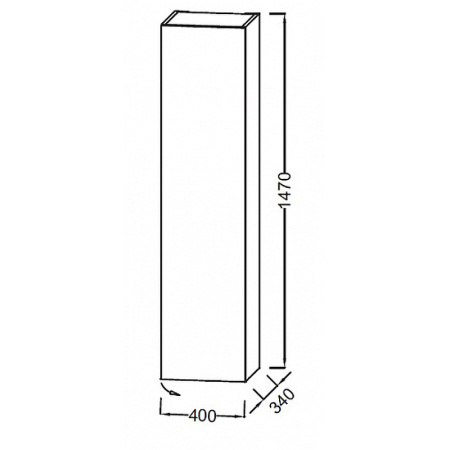 Пенал Jacob Delafon 40 R EB1850D-G1C