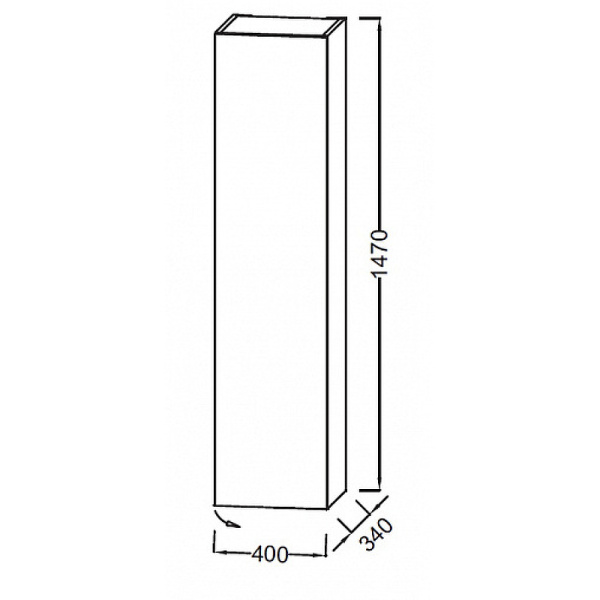 Пенал Jacob Delafon 40 R EB1850D-G1C