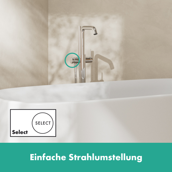 Смеситель для ванны напольный Hansgrohe Tecturis S 73440000 хром