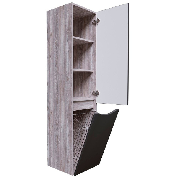 Пенал подвесной Grossman ТАЛИС 303507 с б/к, бетон пайн/серый