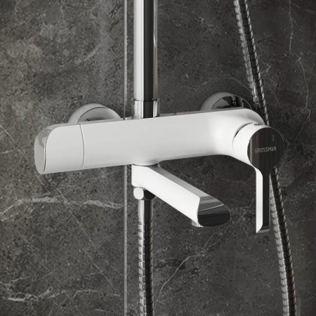 Душевая система Grossman Alba 500.K35.06.100/000 хром с белым