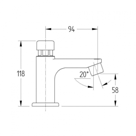 Автоматический кнопочный кран Mofem 146-0051-00