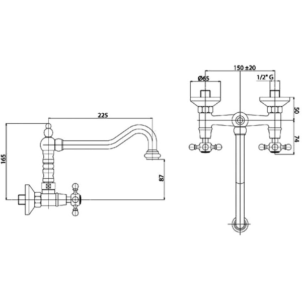 Смеситель для кухни Cezares GOLF GOLF-LLP-02