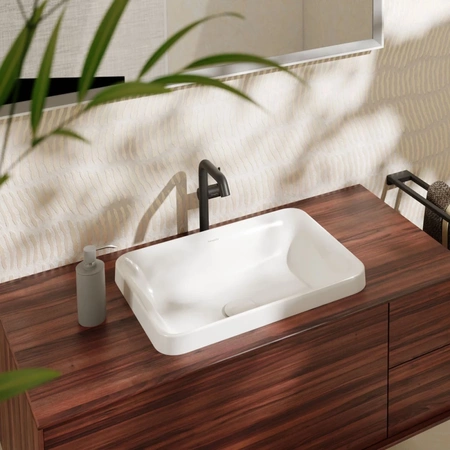 Раковина встраиваемая свеху (55x40) Hansgrohe Xuniva Q 60158450 белый