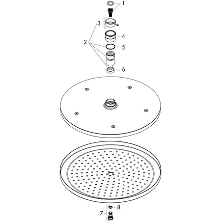 Верхний душ Hansgrohe Croma 280 1jet 26220000 хром 