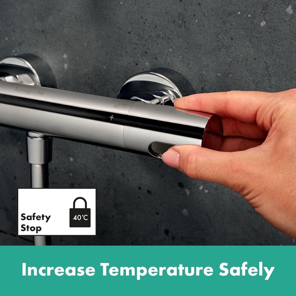 Термостат для душа с душевым гарнитуром Hansgrohe Pulsify Select S 105 3jet Relaxation EcoSmart Ecostat Element 24271000