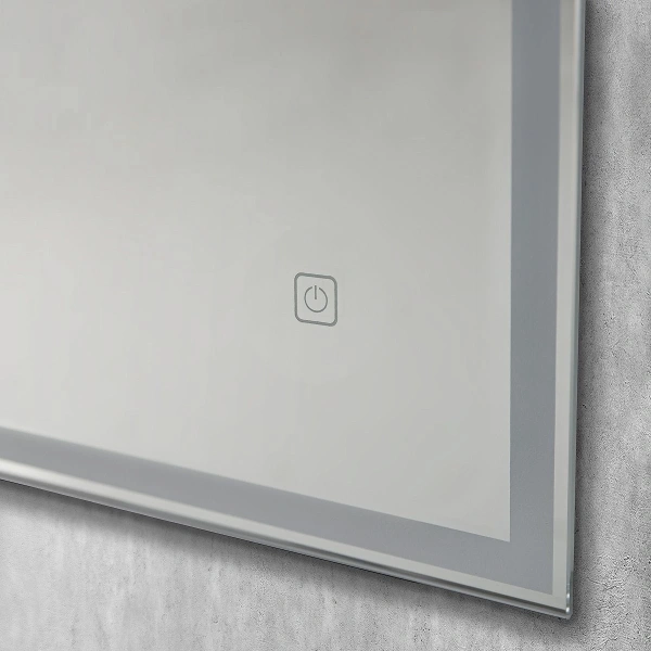 Зеркало с подсветкой и часами Art&Max Catania AM-Cat-1000-800-DS-F