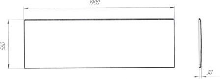 Панель Marka One  FLAT MG 190 02фл19мг