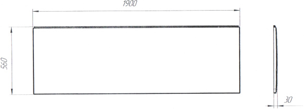 Панель Marka One  FLAT MG 190 02фл19мг