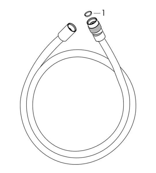 Шланг для душа с регулировкой напора воды Hansgrohe Isiflex 28248000