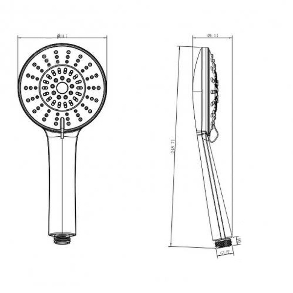 Ручной душ Koller Pool Round SH0530