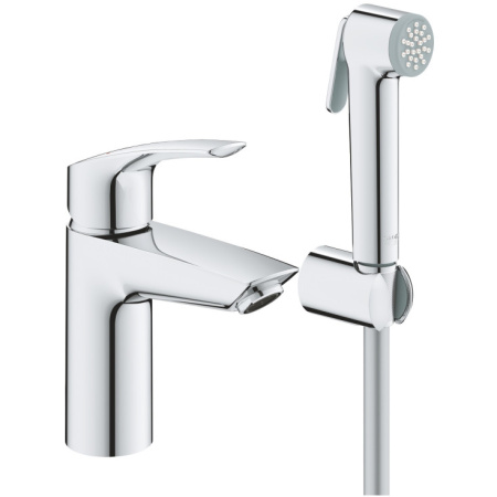 Смеситель для раковины с гигиеническим душем GROHE Eurosmart 23124 003 (23124003) хром