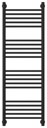 Полотенцесушитель Водяной Прямая Сунержа Богема + (120х40) Матовый Черный 31-0220-1240