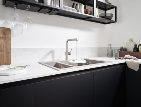 Кухонный смеситель Hansgrohe Talis M54 72808800, сталь