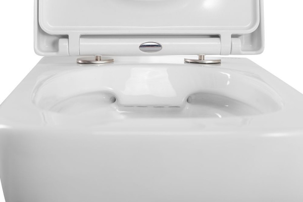 Унитаз подвесной безободковый Art&Max MAXIMA AM010CHR/AM2032SC микролифт