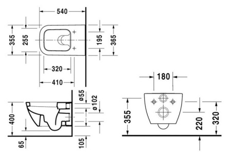 Биде напольное Duravit Happy D.2 2259100000