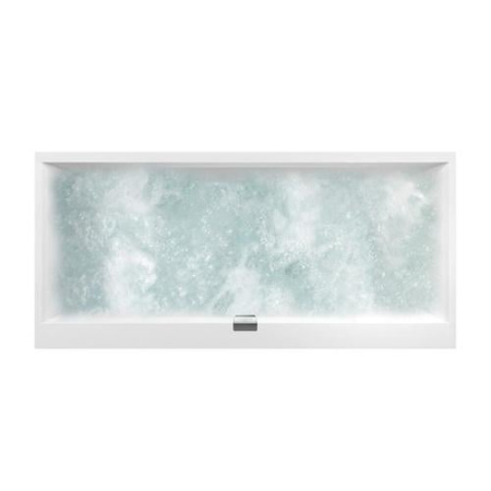 Ванна акриловая 180x80, бел/хром Villeroy&Boch Squaro Edge 12 UCC180SQE2A1V-01