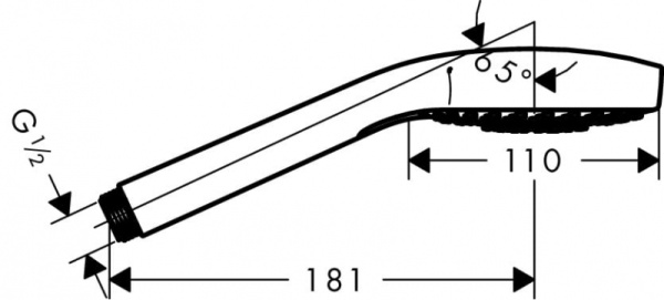 Ручной душ Hansgrohe Croma Select S Multi EcoSmart 26801400