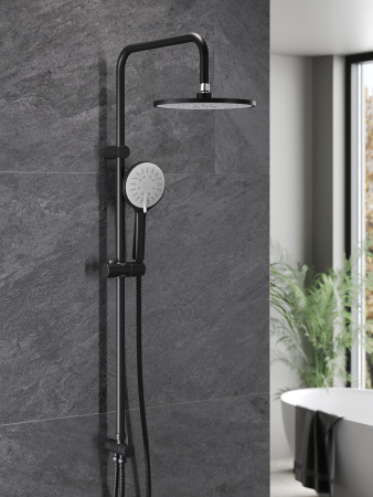 Душевая система Agger Gorgeous A0293544 смеситель с изливом, черный