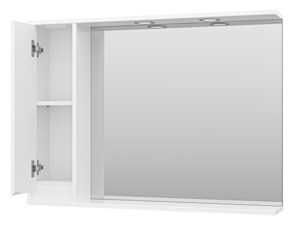 Зеркало-шкаф (98х72) Misty Алиса 100 левый Э-Али04100-01Л