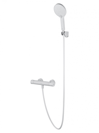 Смеситель для душа с термостатом WONZON & WOGHAND INN 3, белый матовый WW-B2065-A-MW