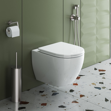 Унитаз подвесной безободковый CEZARES STYLUS CZR-6601-TH-TOR/CZR-2011-SC микролифт