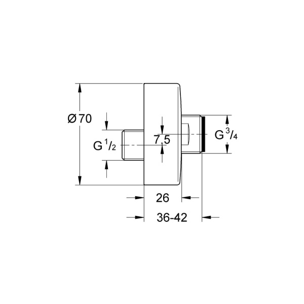 Соединение Grohe S 12662LS0 Соединение Grohe S 12662LS0