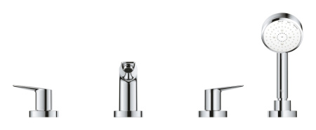 Смеситель на борт ванны Grohe BauEdge New 25120 10A (2512010A) хром