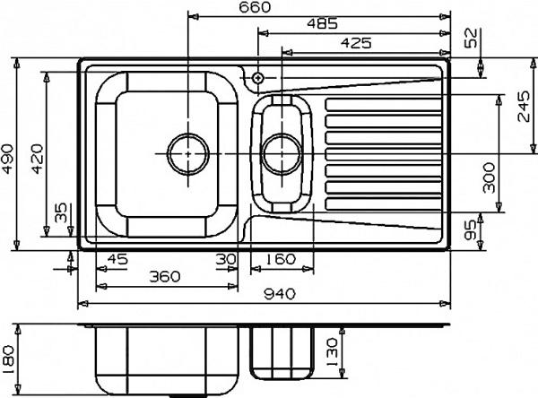 Мойка кухонная Reginox Admiral L15 192635