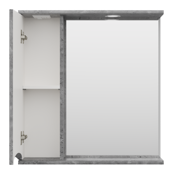 Зеркало-шкаф (70х75) Misty Атлантик 70 левый П-Атл-4070-050Л