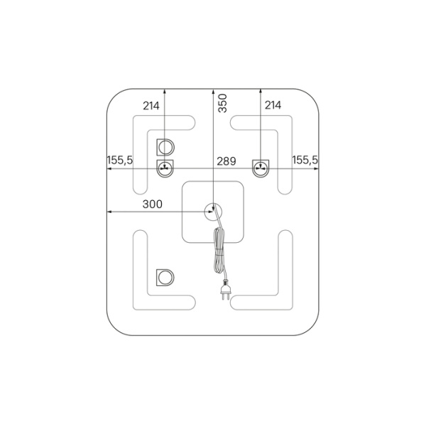 Зеркало с подсветкой IDDIS Edifice 60 (ЗЛП108)