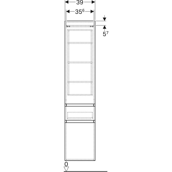 Шкаф-пенал Geberit﻿ Renova Plan 869000000