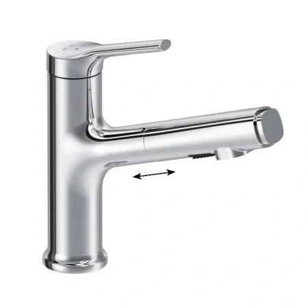 Смеситель для раковины с вытяжным изливом Am.Pm X-Joy F85B02900 хром