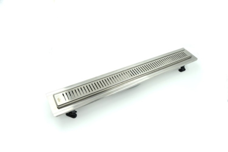 Душевой лоток Timo Steel  с решеткой STRIP из нержавеющей стали Basic BSSG-70 S50Rb