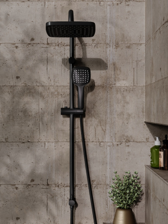 Душевая стойка Orange O-Shower OW04b черный матовый