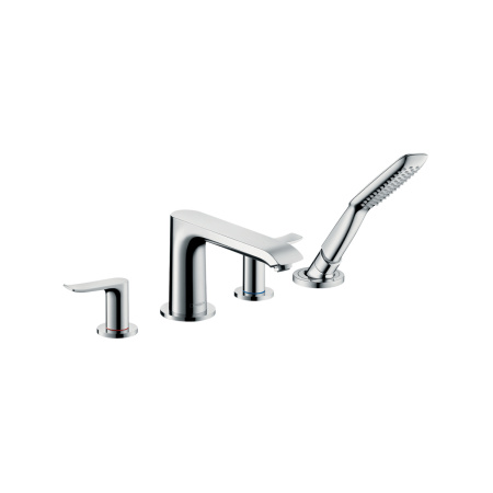Смеситель на борт ванны на 4 отверстия Hansgrohe Metris 31442000 хром