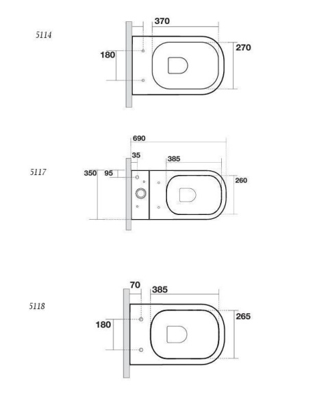 Сиденье с крышкой для унитаза Kerasan Tribeca 519201 белый глянец