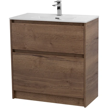 Тумба под раковину BelBagno Kraft 80 KRAFT39-800/390-2C-PIA-RT Rovere Tabacco