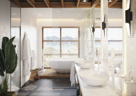 Смеситель для раковины с донным клапаном Push-Open Hansgrohe Metropol 32512700 белый матовый