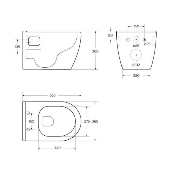Комплект унитаза с инсталляцией BelBagno BB070CHR/SC/BB026/BB042BL